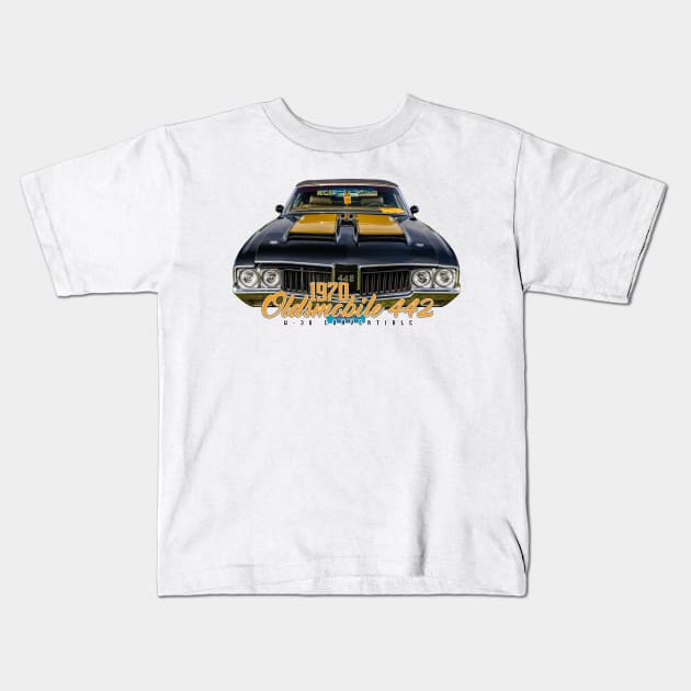 1970 Oldsmobile 442 W-30 Convertible Kids T-Shirt by Gestalt Imagery